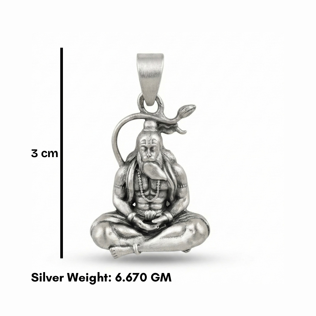 Glitzheaven Dattatreya Ji 925 Silver Pendant | GlitzHeaven Divine