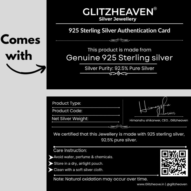 GlitzHeaven 925 Sterling Silver Bow Drop Earrings with Baguette-Cut Stones