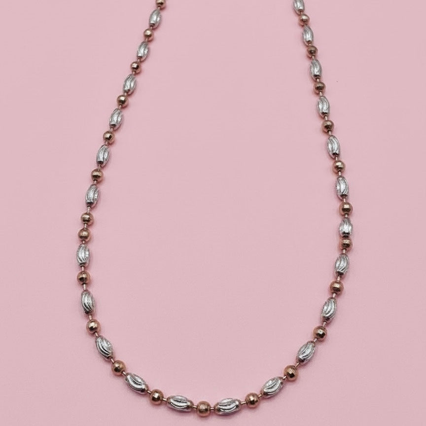 GlitzHeaven Elegant 925 Sterling Silver Diamond-Cut Chain